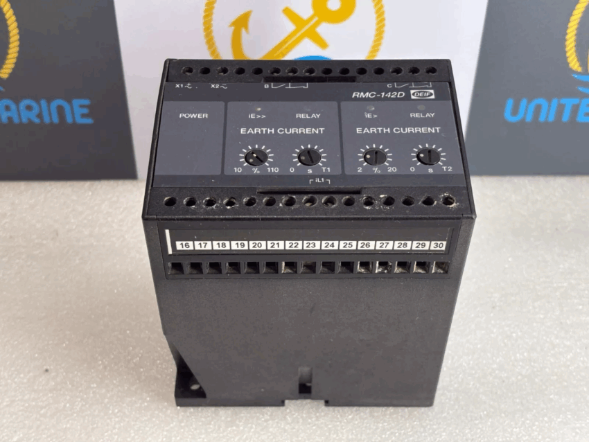 DEIF RMC142D Earth Current Relay Used Industrial Electrical Protection Device with ABS/Plastic Housing