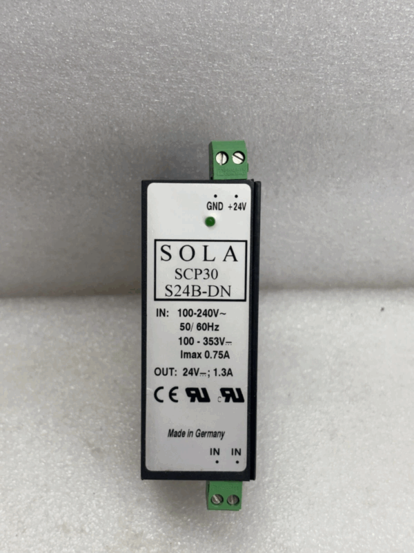 Sola SCP30 S24B-DN Power Supply 100–240V 50/60Hz to 24V 1.3A – New Industrial Power Module