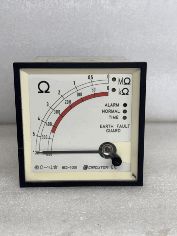 MEG-1000 Panel Mount Ammeter Used Condition Industrial Current Meter Reliable Analog Amp Measurement Device Made in Spain