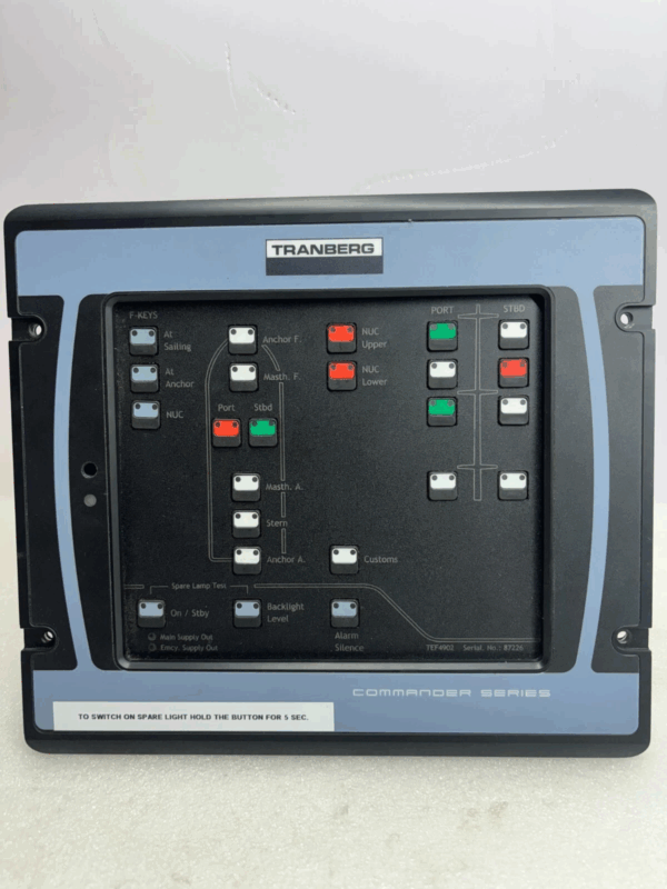 TRANBERG TEF 4900 Commander Navigation Light Controller System Model 4902000 New Open Box Marine Vessel Lighting Control Platform