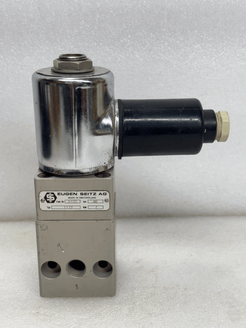 EUGEN SEITZ AG 1117 Solenoid Valve – High-Precision Electromagnetic Valve for Industrial Applications – Used