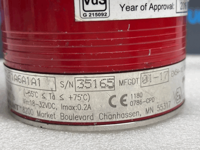 Rosemount 975 Flame Detector 975UF1A6A1A1 18–32VDC Flame Sensor Industrial Fire Safety Monitoring Used Condition High Reliability Detector - Image 7